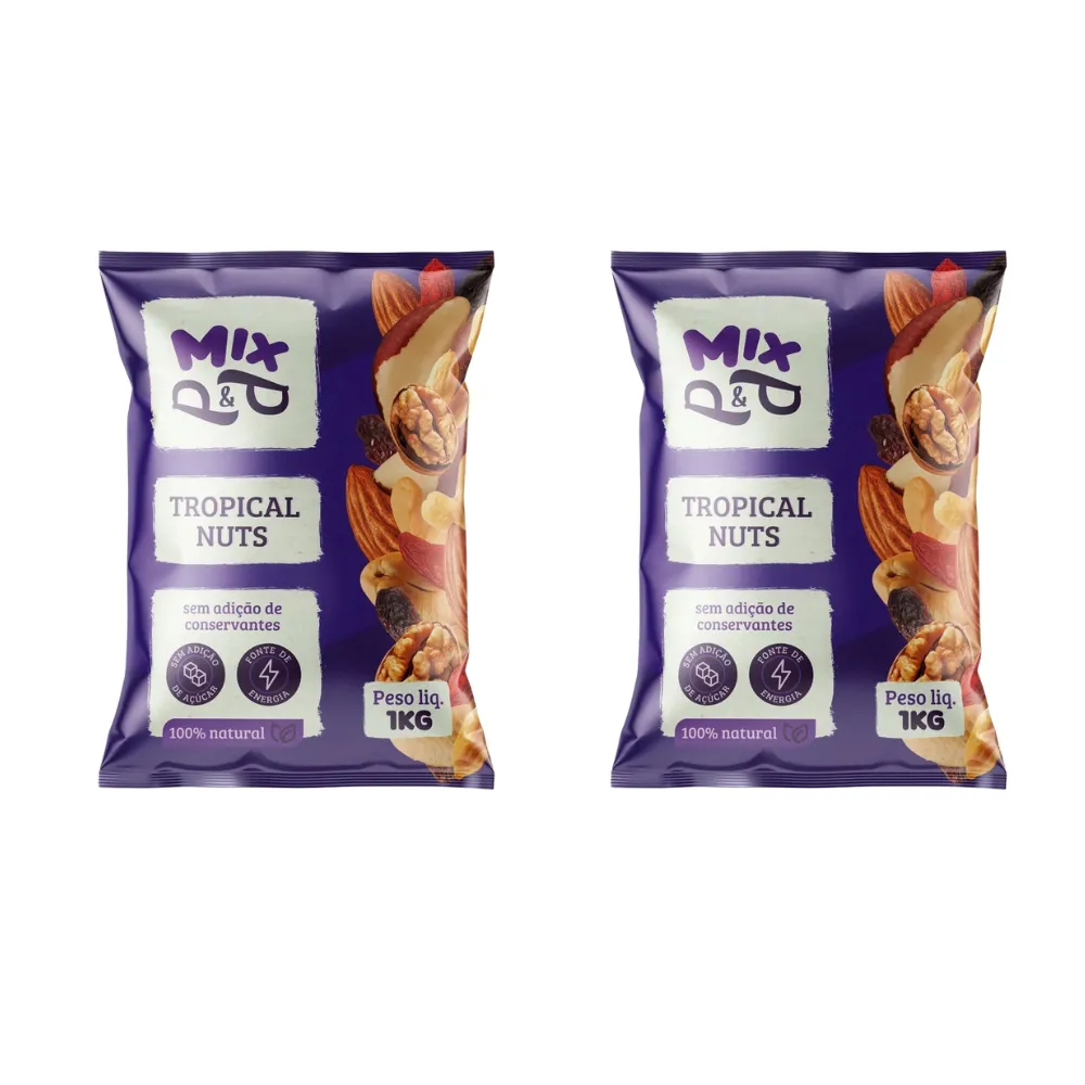 Mix Tropical Nuts — embalagem dupla